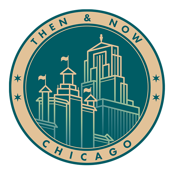 A logo featuring art-deco buildings.