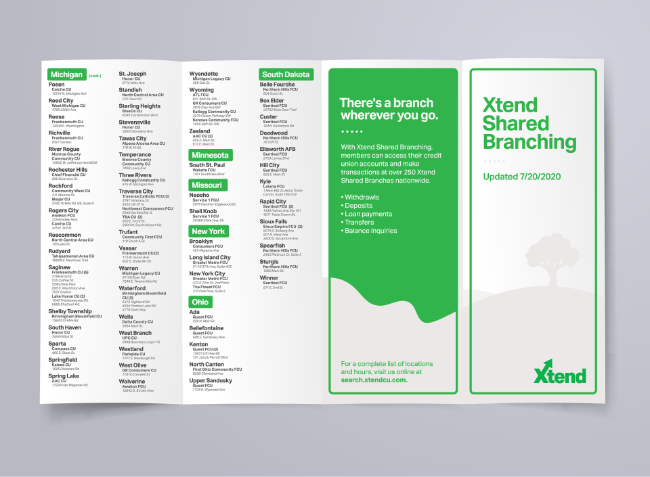 An Xtend brochure design.